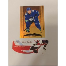 G-9 Brock Boeser Gold Etchings 2021-22 Tim Hortons UD Upper Deck 